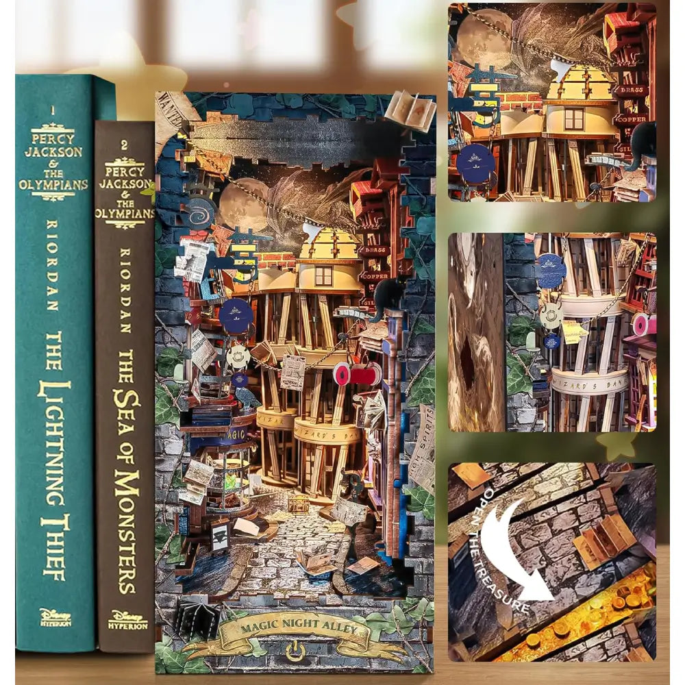 Sashura™ Premium Magic Alley Book Nook - Enchanting Miniature World by Sashura Premium