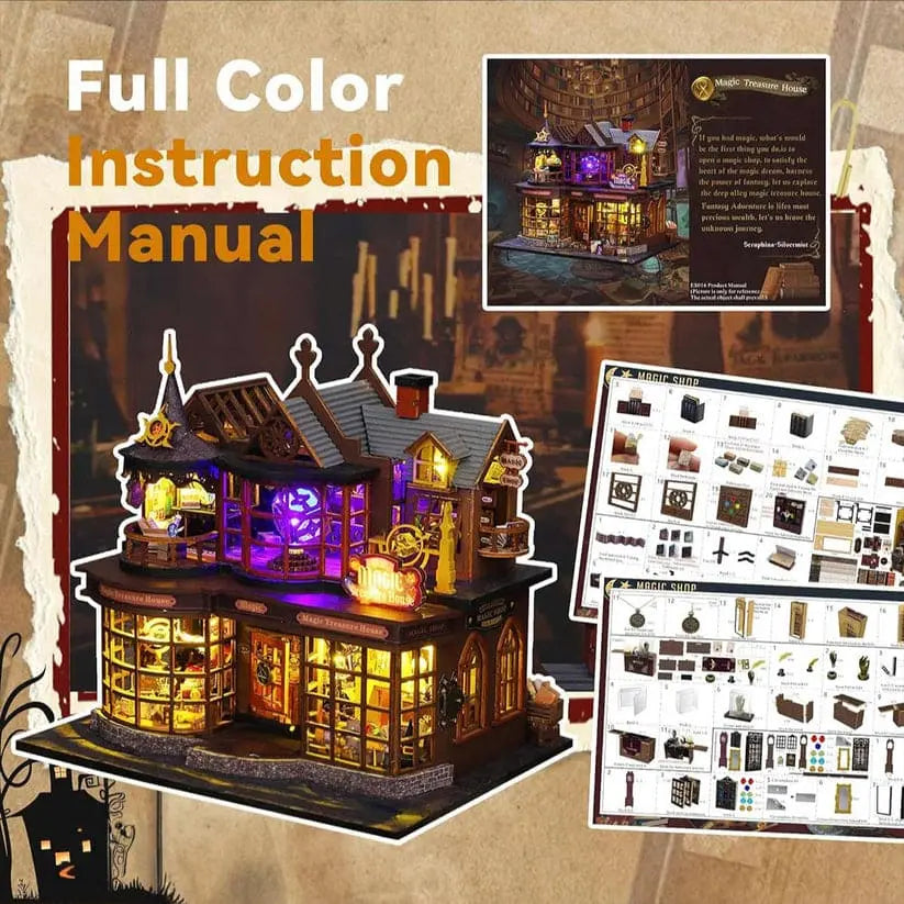 Sashura™ Premium Magic Treasure House - Enchanted DIY Book Nook by Sashura Premium