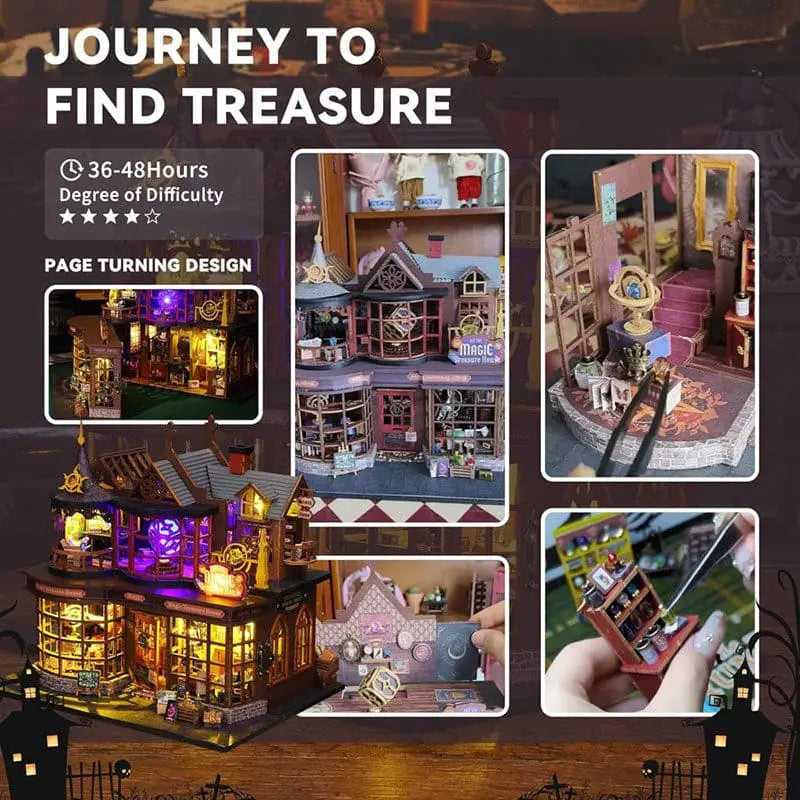 Sashura™ Premium Magic Treasure House - Enchanted DIY Book Nook by Sashura Premium