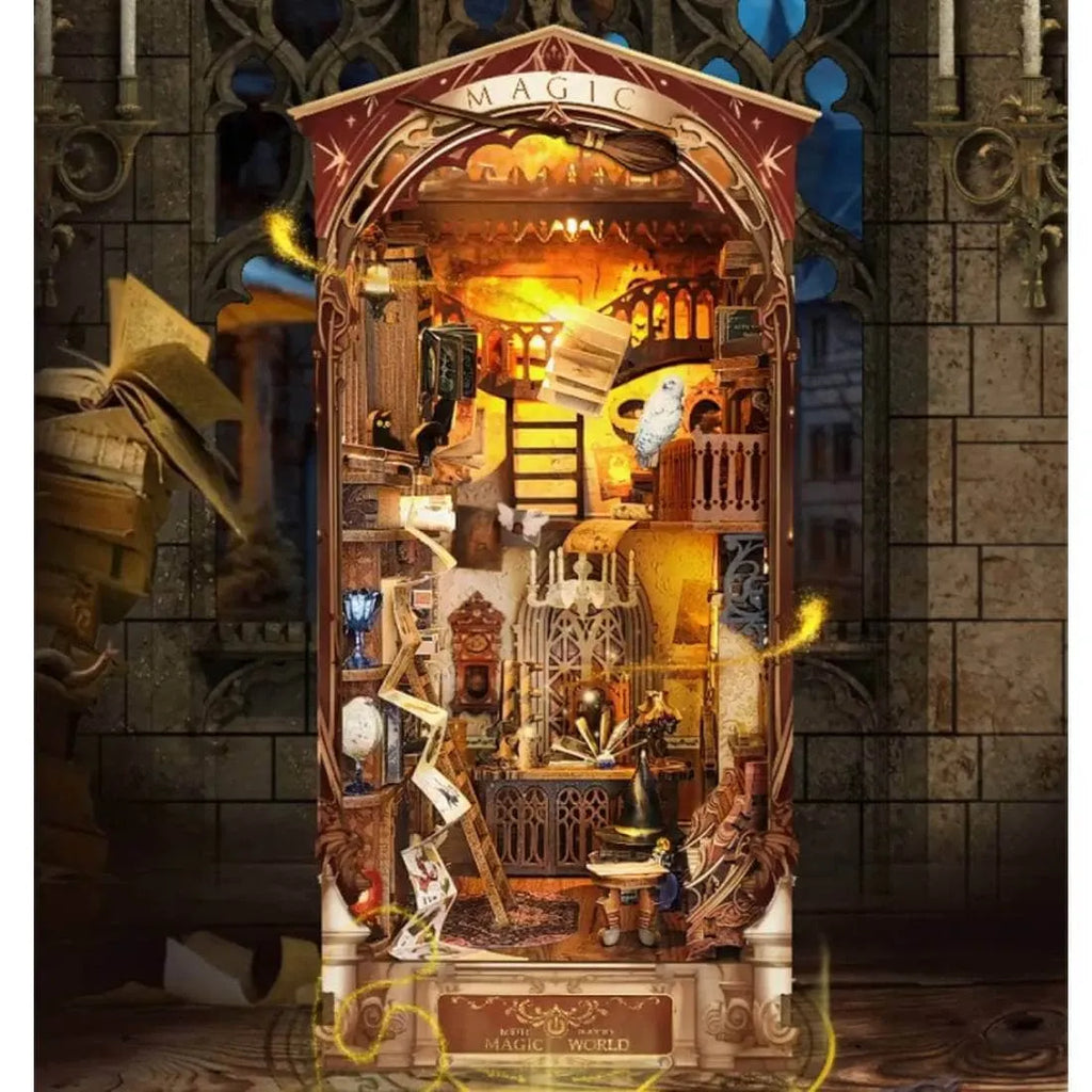 Sashura™ Premium Magic World Book Nook - Wizarding Library Kit by Sashura Premium