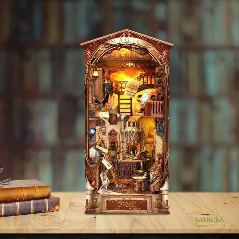 Sashura™ Premium Magic World Book Nook - Wizarding Library Kit by Sashura Premium