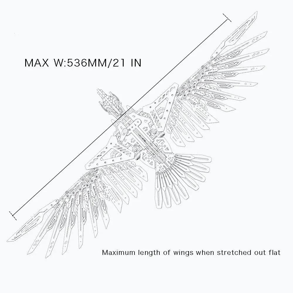 Sashura™ Premium Majestic 3D Metal Mechanical Eagle - Expert Level Challenge by Sashura Premium