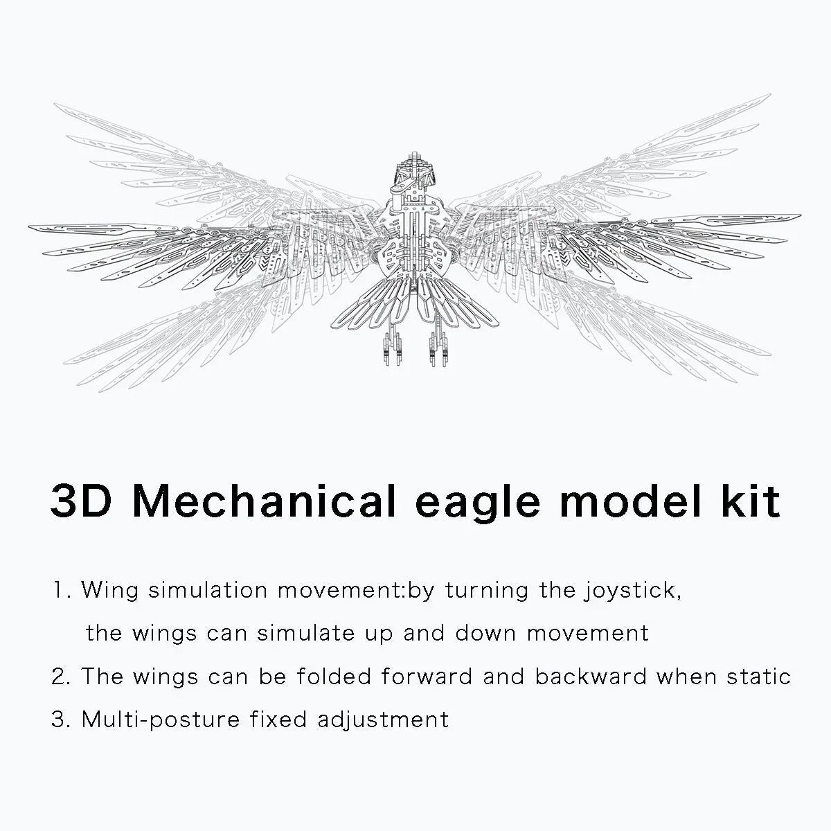 Sashura™ Premium Majestic 3D Metal Mechanical Eagle - Expert Level Challenge by Sashura Premium