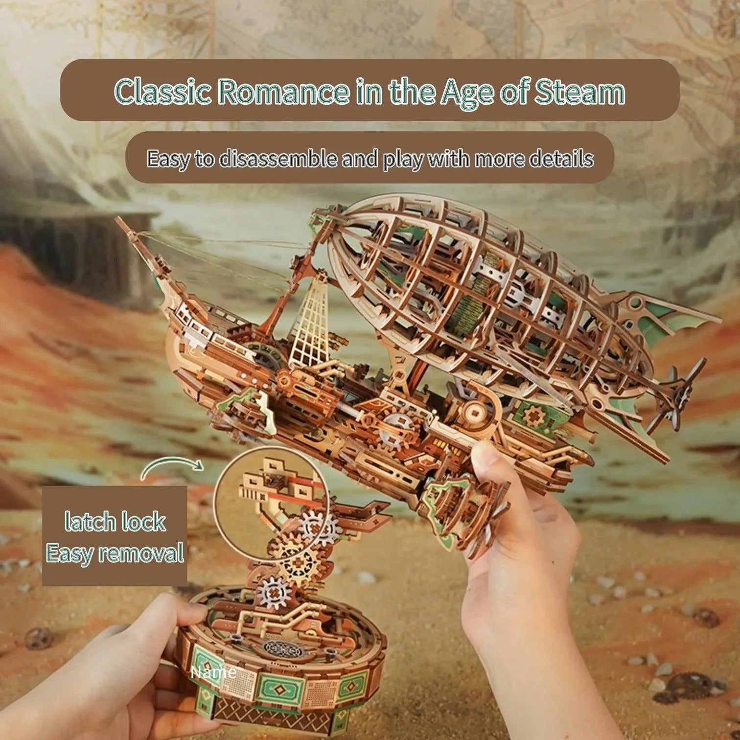 Sashura™ Premium Mechanical Airship Puzzle - Master Engineering Challenge by Sashura Premium