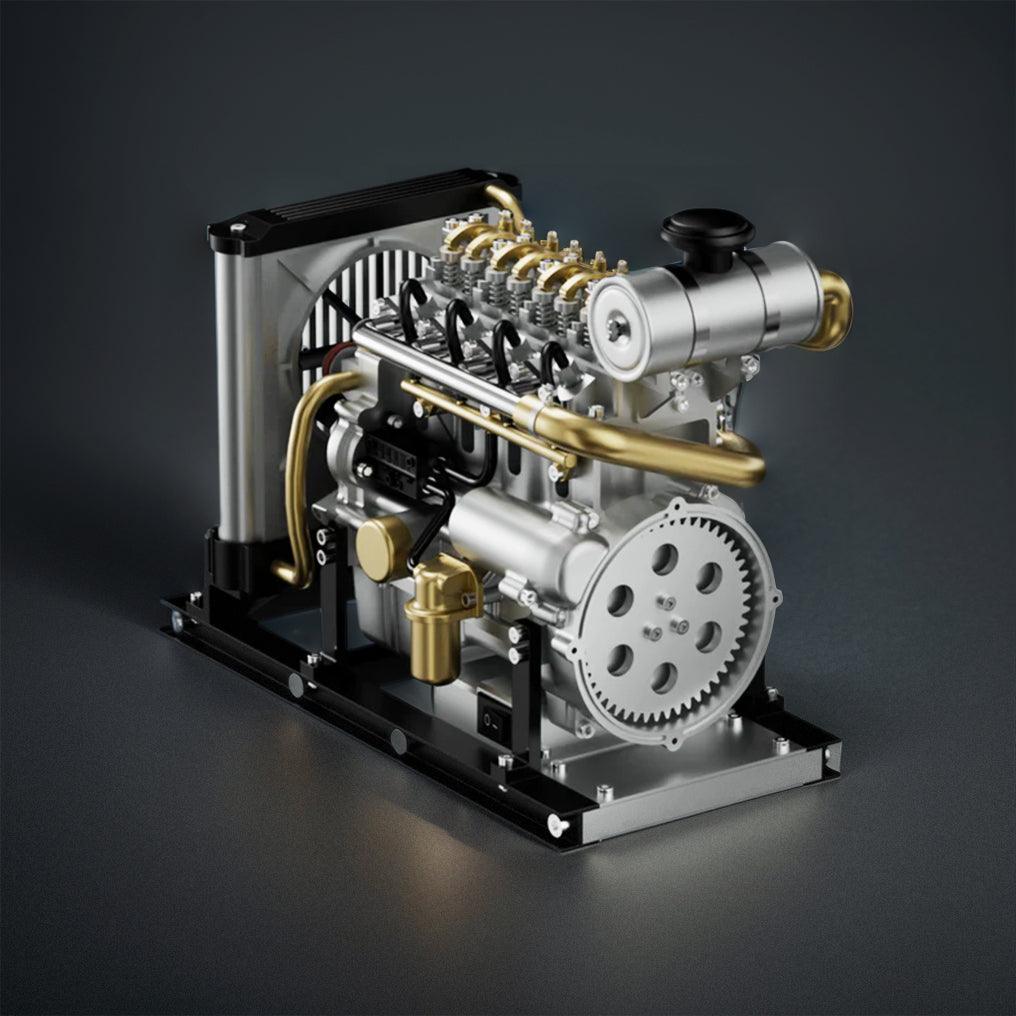 Sashura™ Premium Metal L4 Engine Kit - Dynamic DIY Mechanical Challenge by Sashura Premium