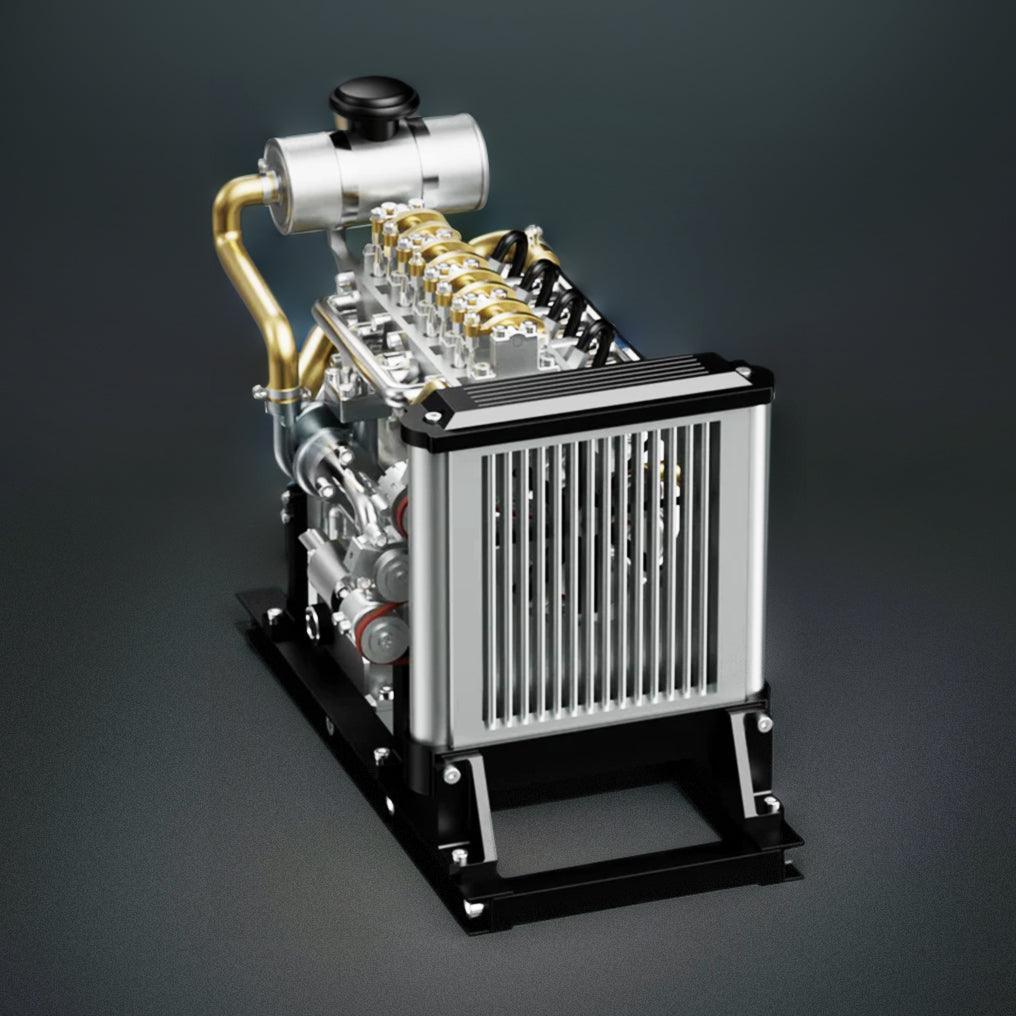 Sashura™ Premium Metal L4 Engine Kit - Dynamic DIY Mechanical Challenge by Sashura Premium