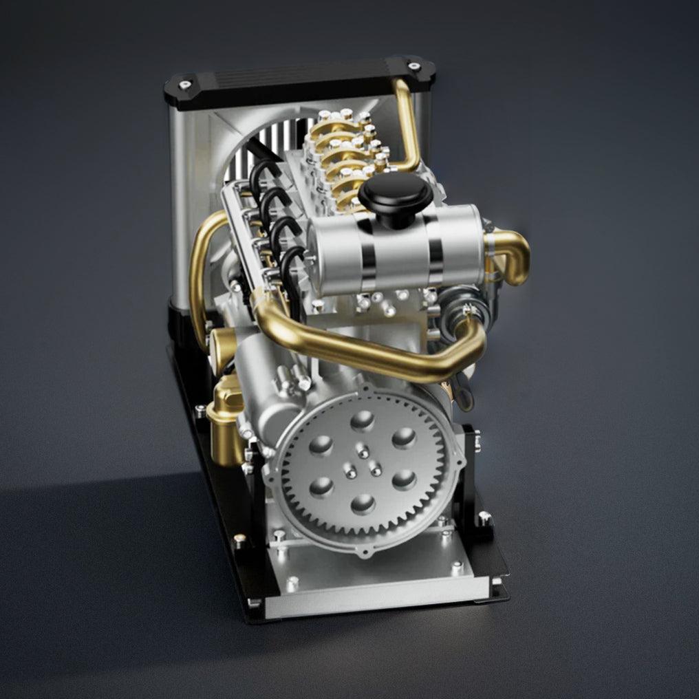 Sashura™ Premium Metal L4 Engine Kit - Dynamic DIY Mechanical Challenge by Sashura Premium