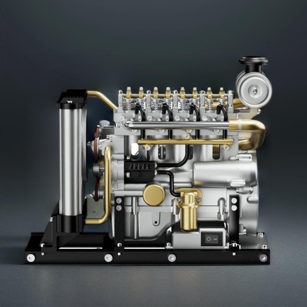 Sashura™ Premium Metal L4 Engine Kit - Dynamic DIY Mechanical Challenge by Sashura Premium