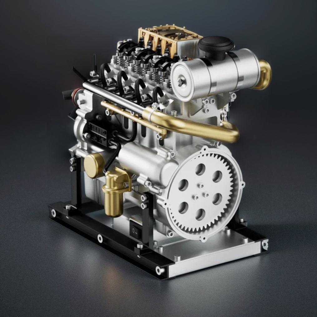 Sashura™ Premium Metal L4 Engine Kit - Dynamic DIY Mechanical Challenge by Sashura Premium