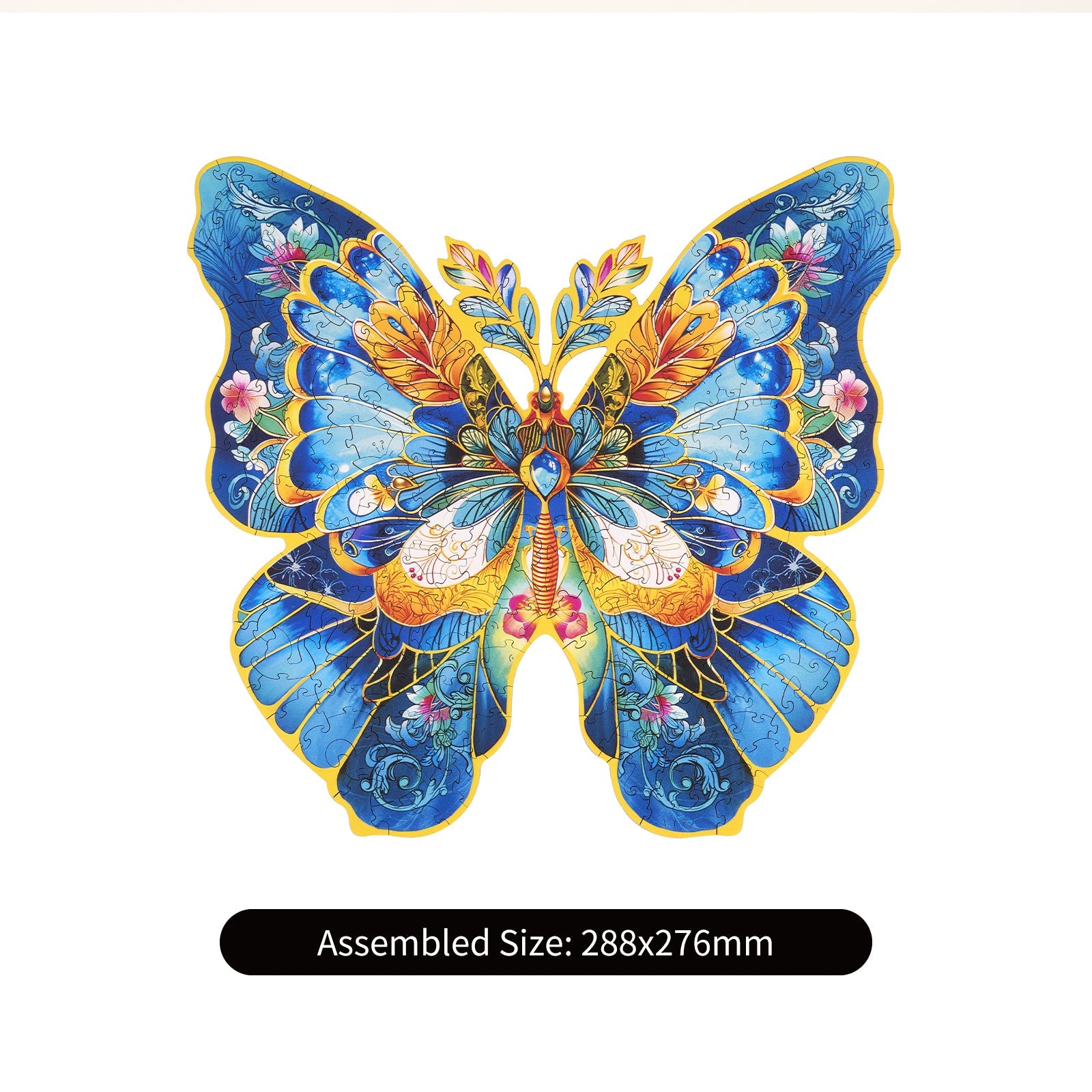 Sashura™ Premium Morpho Helena Wooden Puzzle - Vibrant Artistic Challenge by Sashura Premium