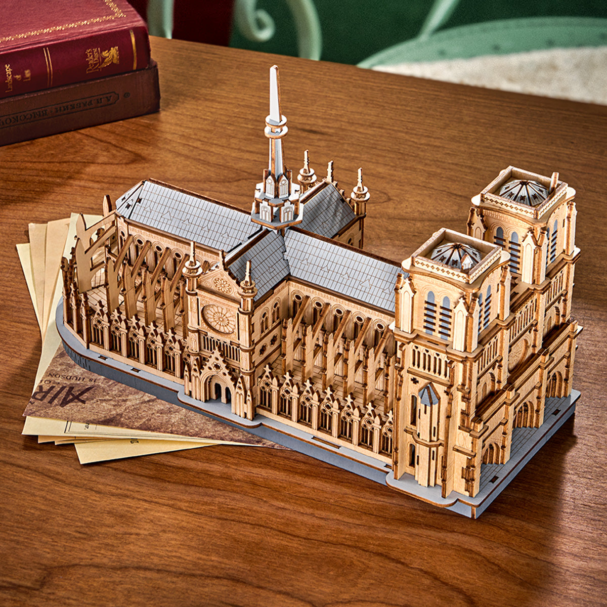 Sashura™ Premium Paris Cathedral 3D Wooden Puzzle - 330 Piece Set by Sashura Premium