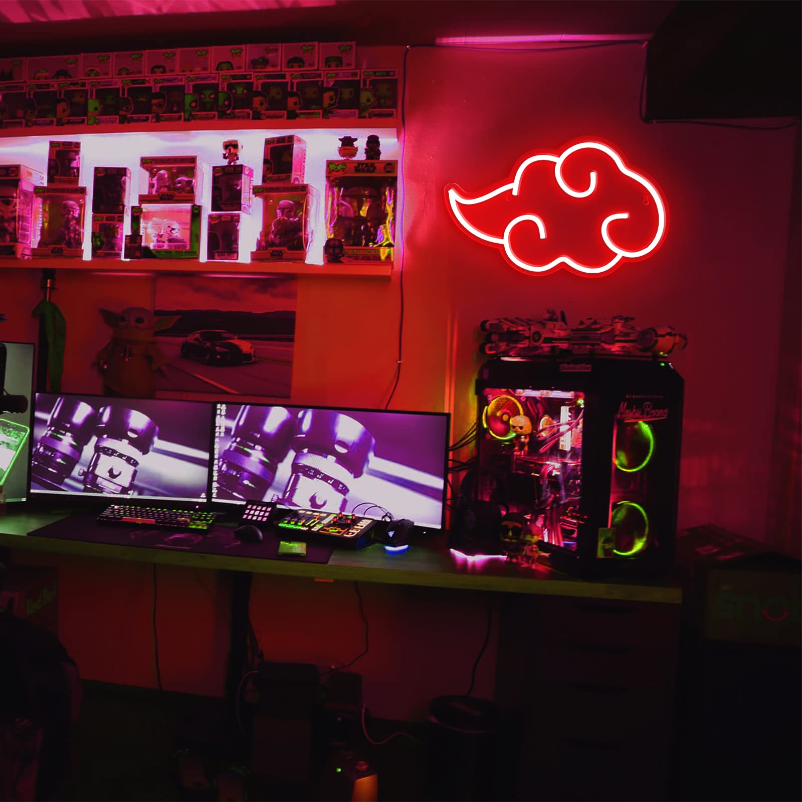 Sashura™ Premium Radiant Cloud Anime Neon Light - Vibrant Room Decor by Sashura Premium