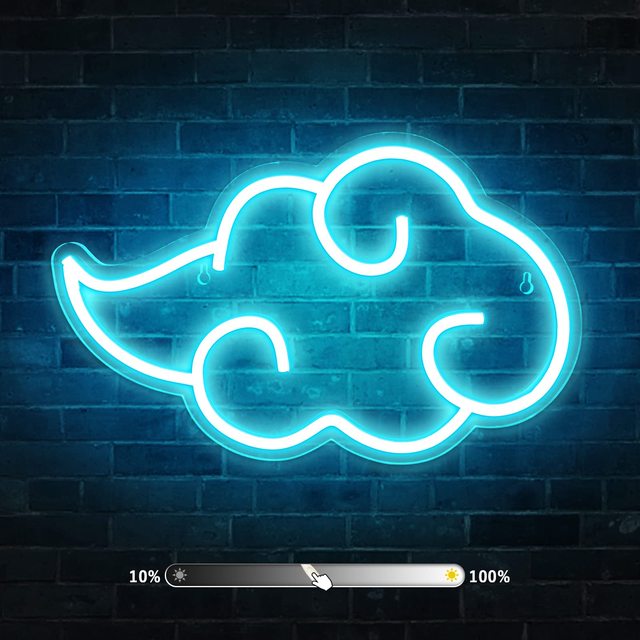 Sashura™ Premium Radiant Cloud Anime Neon Light - Vibrant Room Decor by Sashura Premium