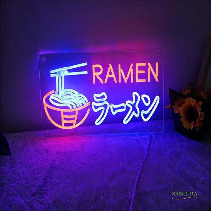 Sashura™ Premium Ramen Noodles Neon Light - Vibrant Japanese Inspired Glow by Sashura Premium
