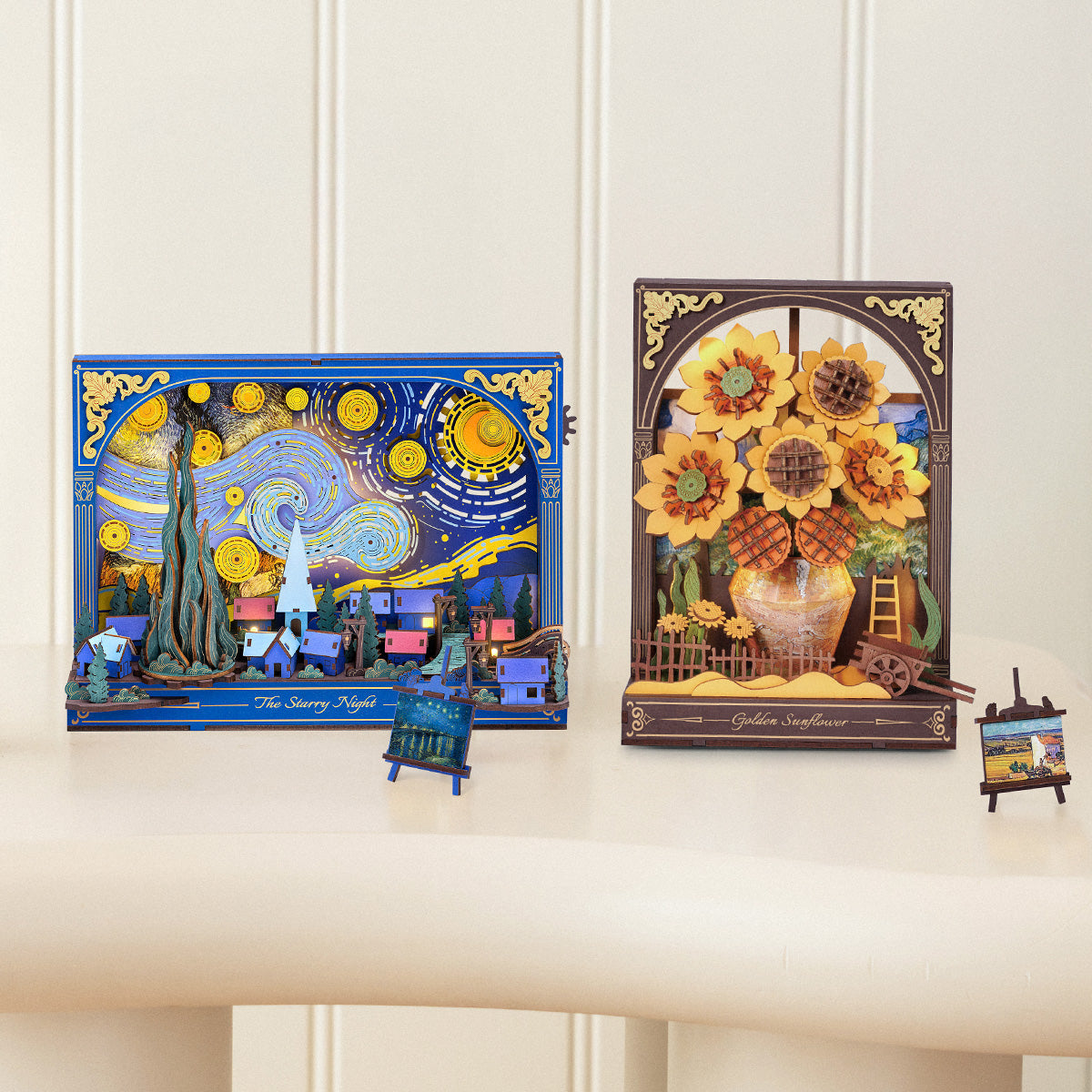 Sashura™ Premium Starry Night 3D Wooden Puzzle Wall Art by Sashura Premium
