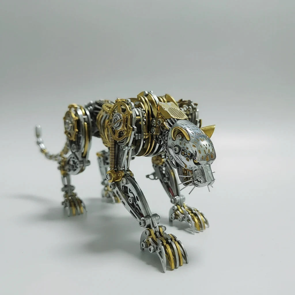 Sashura™ Premium Steampunk Mechanical Leopard - 300 Piece Metal Masterpiece by Sashura Premium