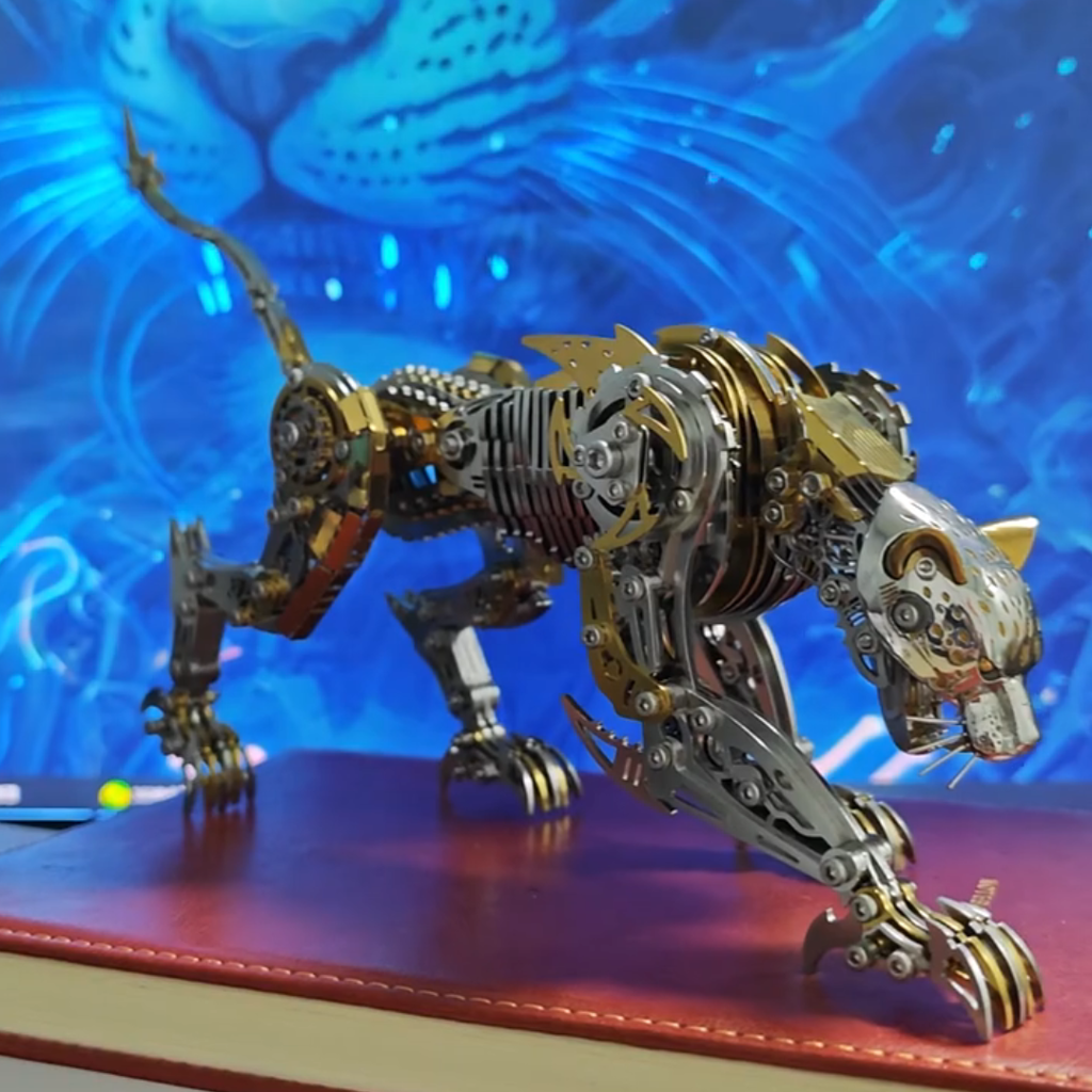 Sashura™ Premium Steampunk Mechanical Leopard - 300 Piece Metal Masterpiece by Sashura Premium