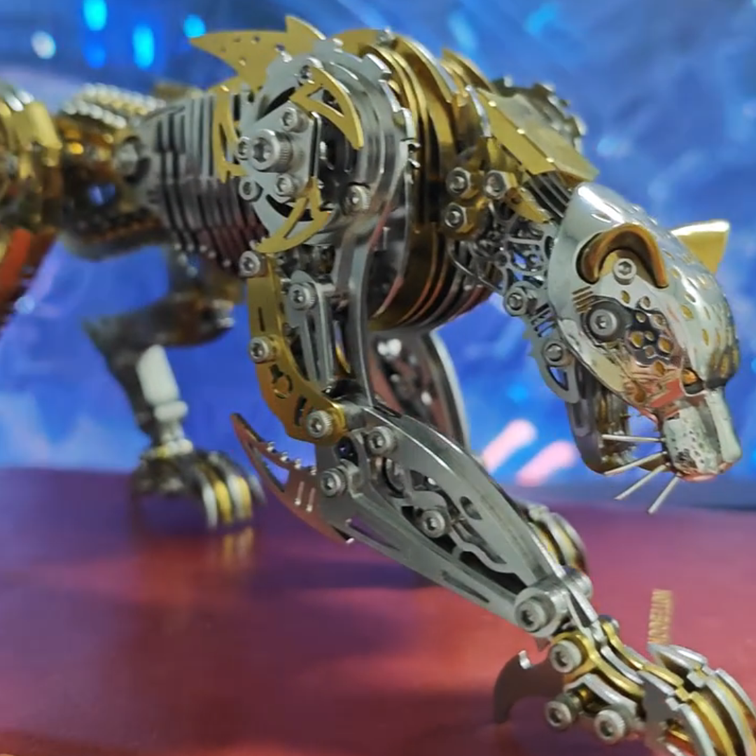 Sashura™ Premium Steampunk Mechanical Leopard - 300 Piece Metal Masterpiece by Sashura Premium