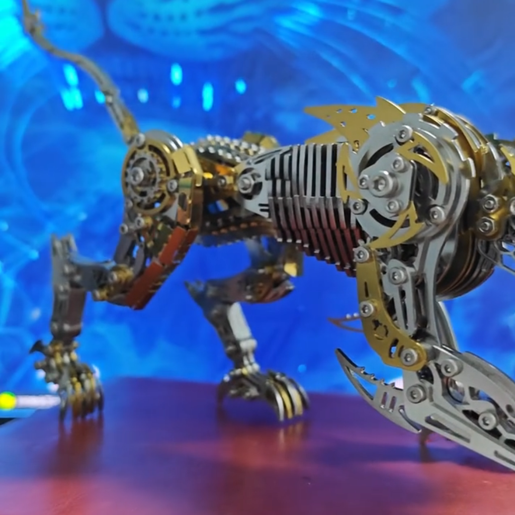 Sashura™ Premium Steampunk Mechanical Leopard - 300 Piece Metal Masterpiece by Sashura Premium