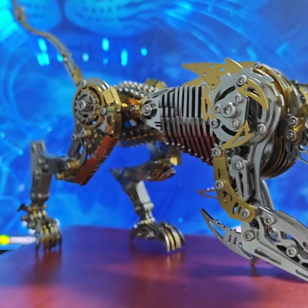 Sashura™ Premium Steampunk Mechanical Leopard - 300 Piece Metal Masterpiece by Sashura Premium