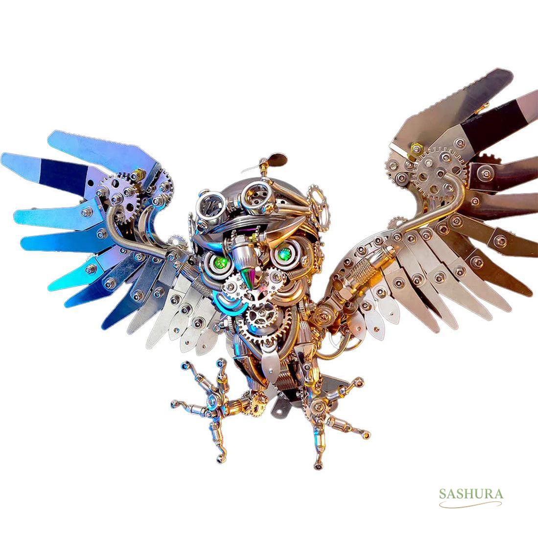 Sashura™ Premium Steampunk Nocturnal Owl - 700 Piece Mechanical Challenge by Sashura Premium