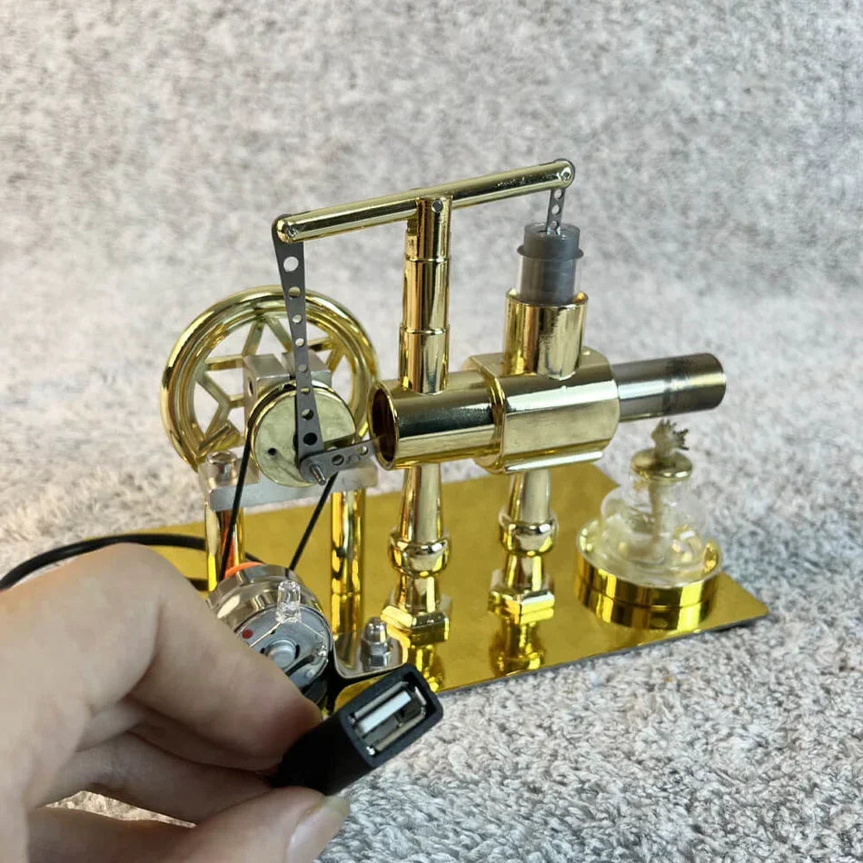 Sashura™ Premium Stirling Engine Generator Model - Educational Physics Display by Sashura Premium