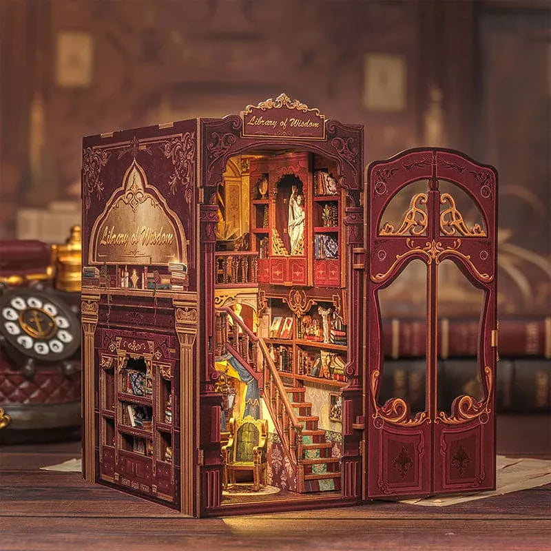 Sashura™ Premium The Library DIY Book Nook - Vintage Escape by Sashura Premium