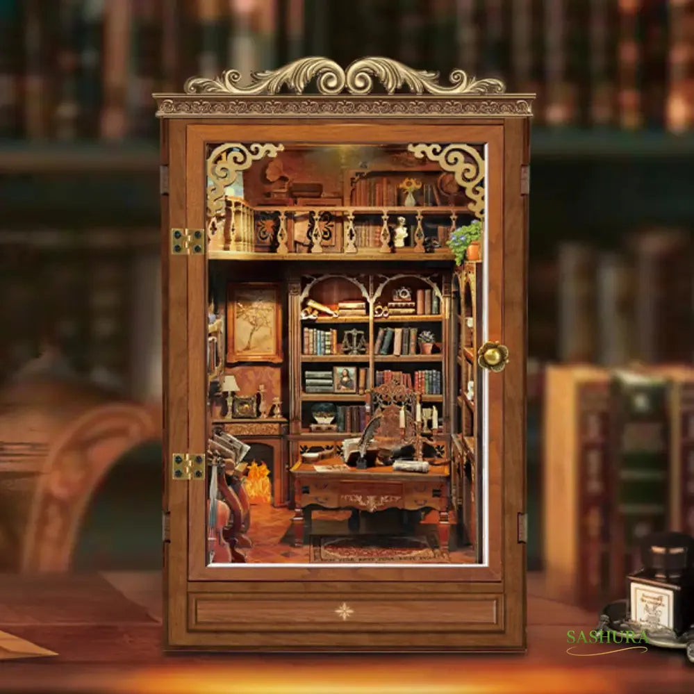 Sashura™ Premium Timeless Book House DIY Kit - Vintage Library Nook by Sashura Premium