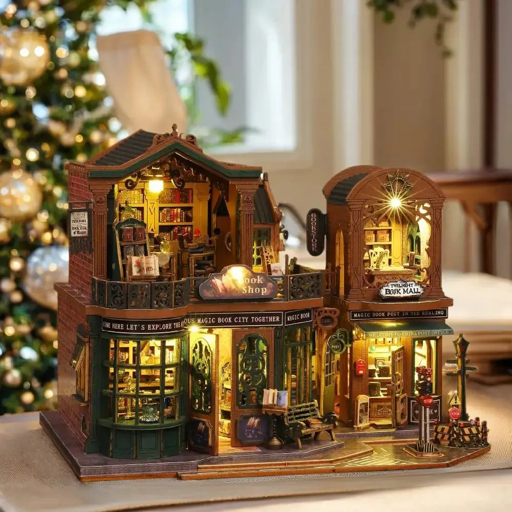 Sashura™ Premium Twilight Book Town - Enchanted DIY Miniature Library by Sashura Premium