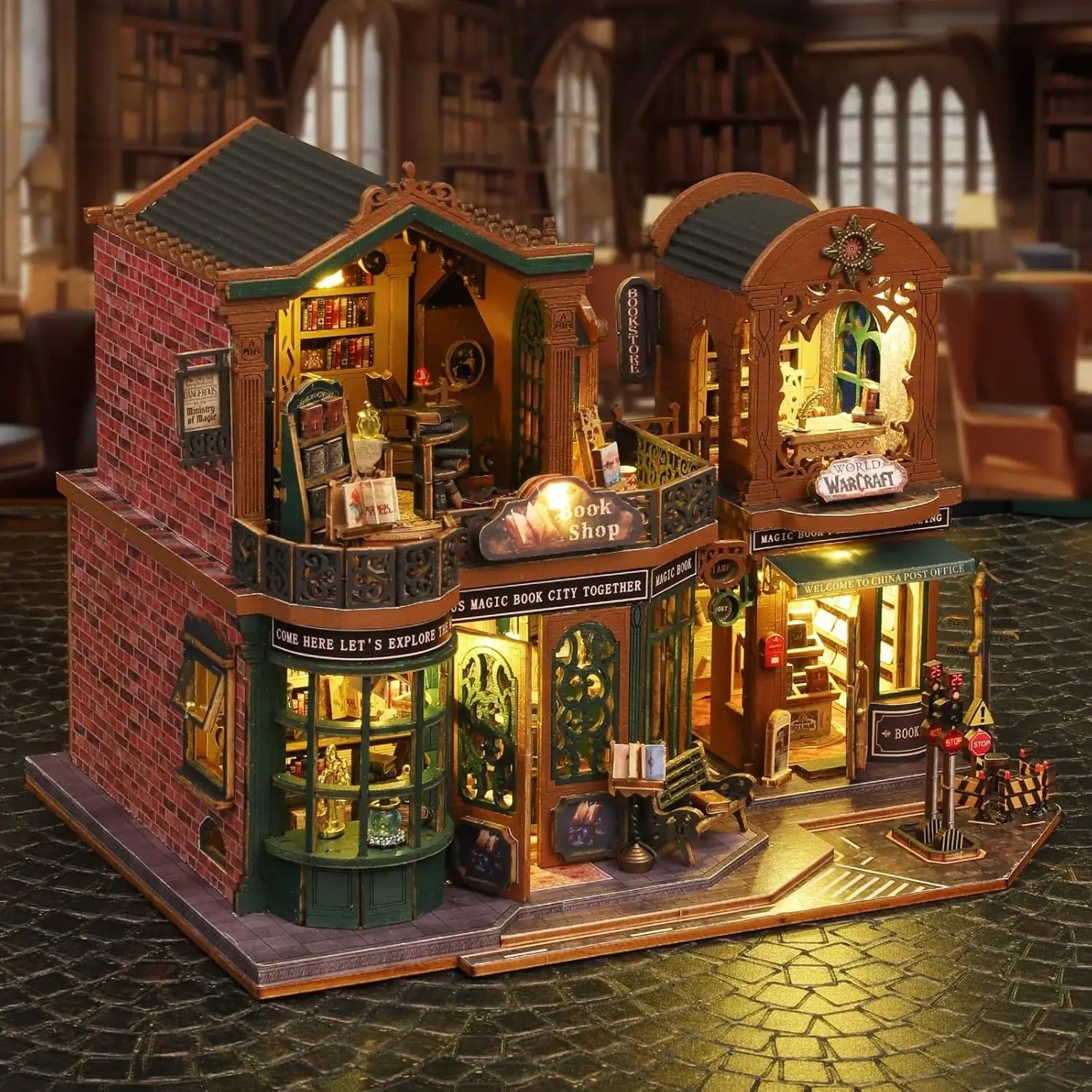 Sashura™ Premium Twilight Book Town - Enchanted DIY Miniature Library by Sashura Premium