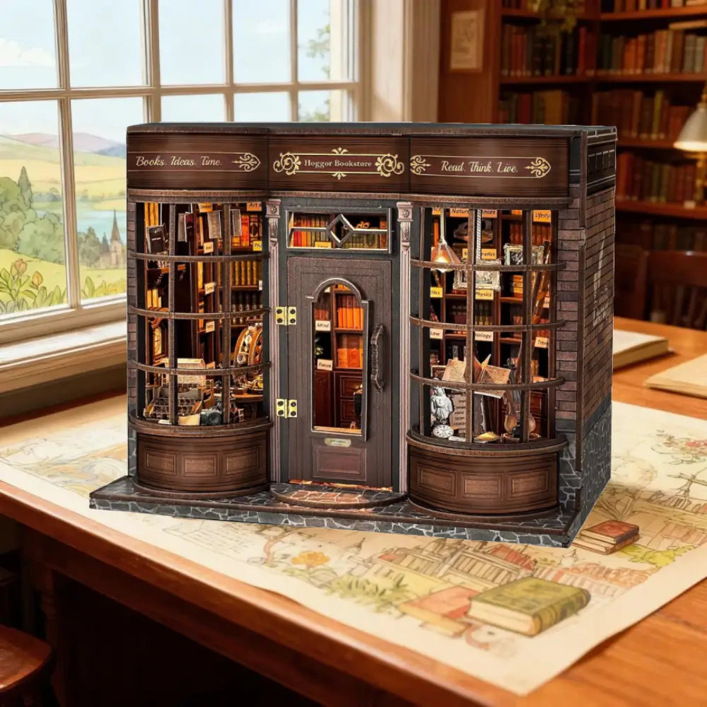 Sashura™ Premium Vintage Hoggor Bookstore DIY Kit - Enchanting Bookshelf Decor by Sashura Premium