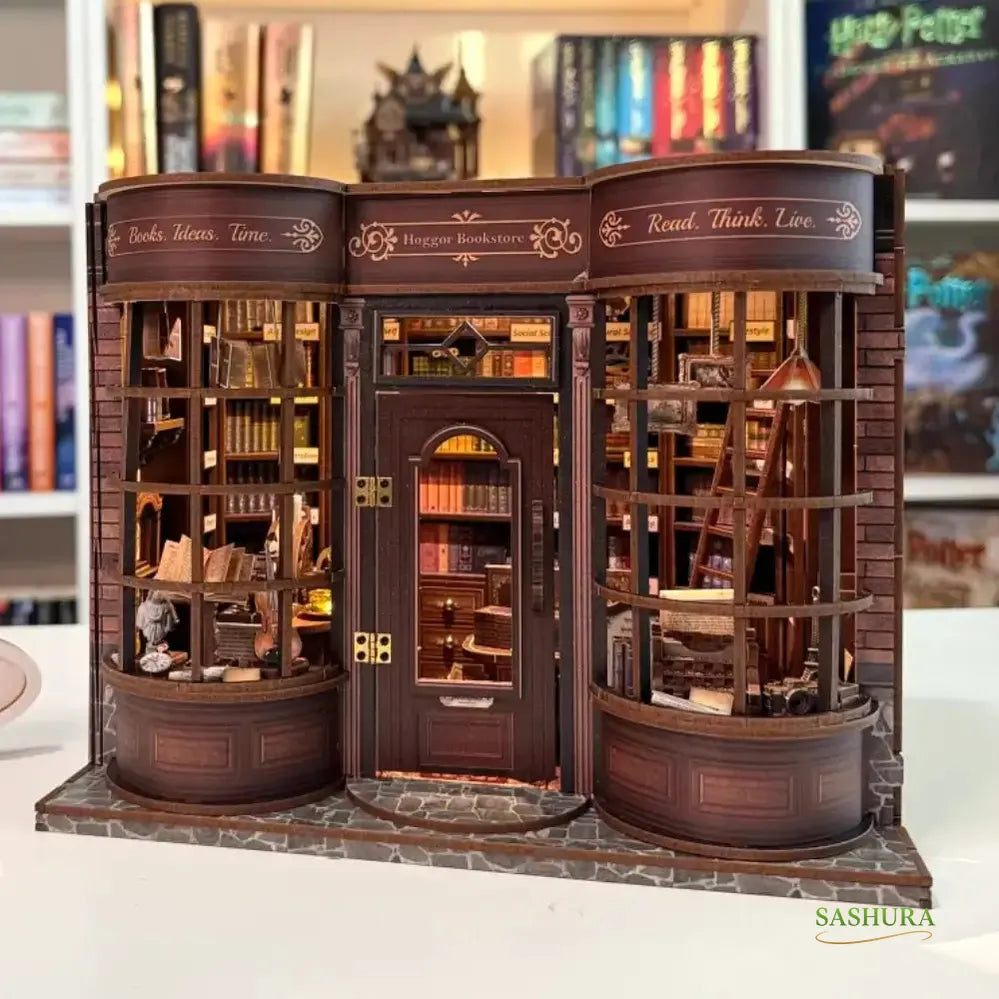 Sashura™ Premium Vintage Hoggor Bookstore DIY Kit - Enchanting Bookshelf Decor by Sashura Premium
