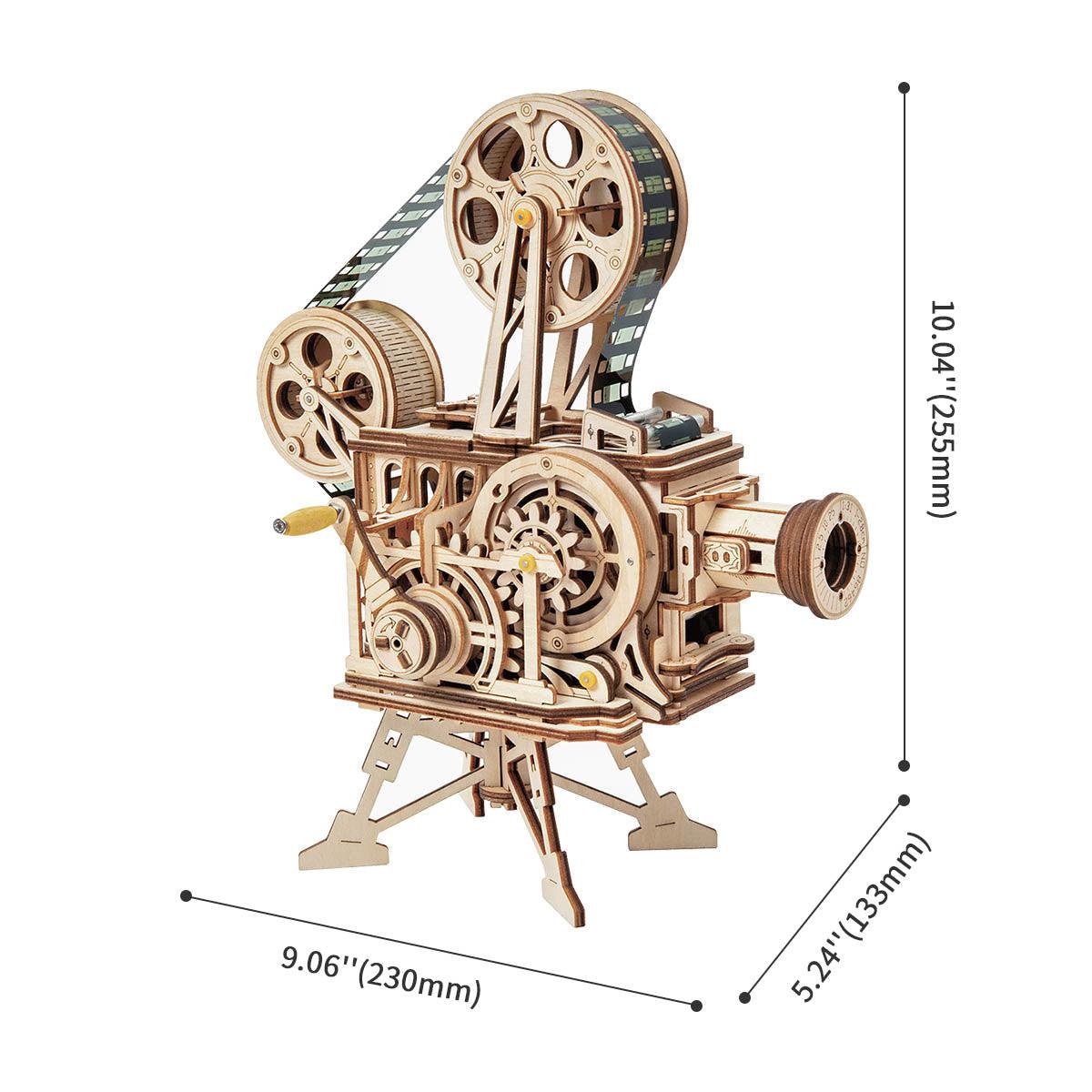 Sashura™ Premium Vintage Vitascope DIY Wooden Movie Projector - Mechanical Cinema by Sashura Premium