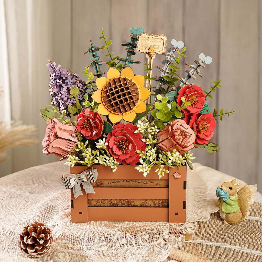 Sashura™ Premium Wooden Bloom Box - Everlasting DIY Floral Decor by Sashura Premium