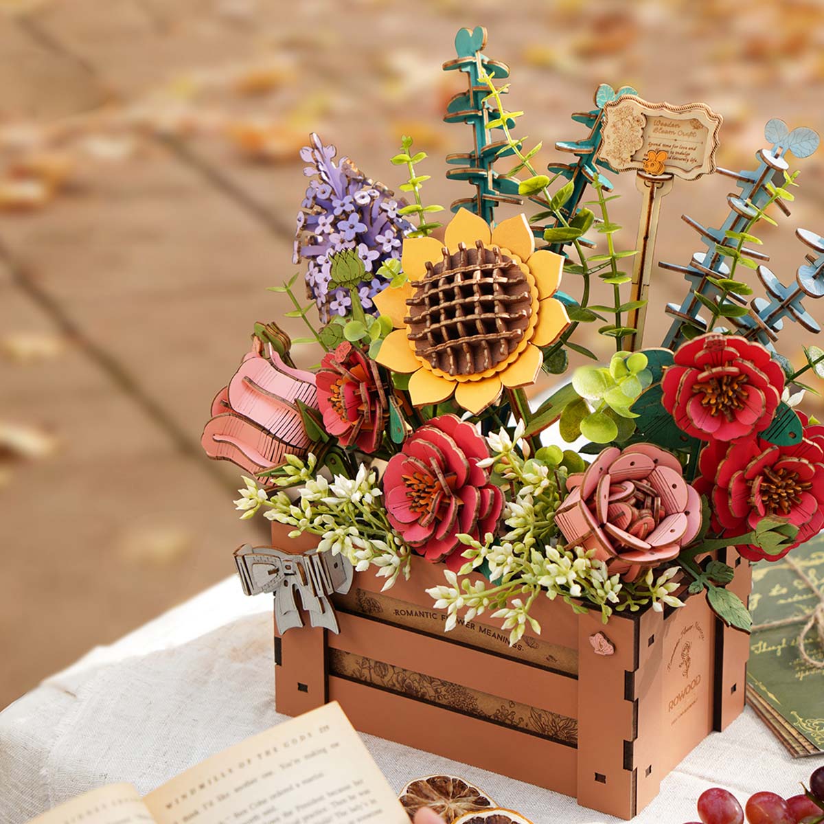 Sashura™ Premium Wooden Bloom Box - Everlasting DIY Floral Decor by Sashura Premium