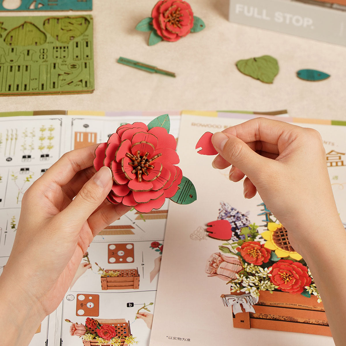 Sashura™ Premium Wooden Bloom Box - Everlasting DIY Floral Decor by Sashura Premium