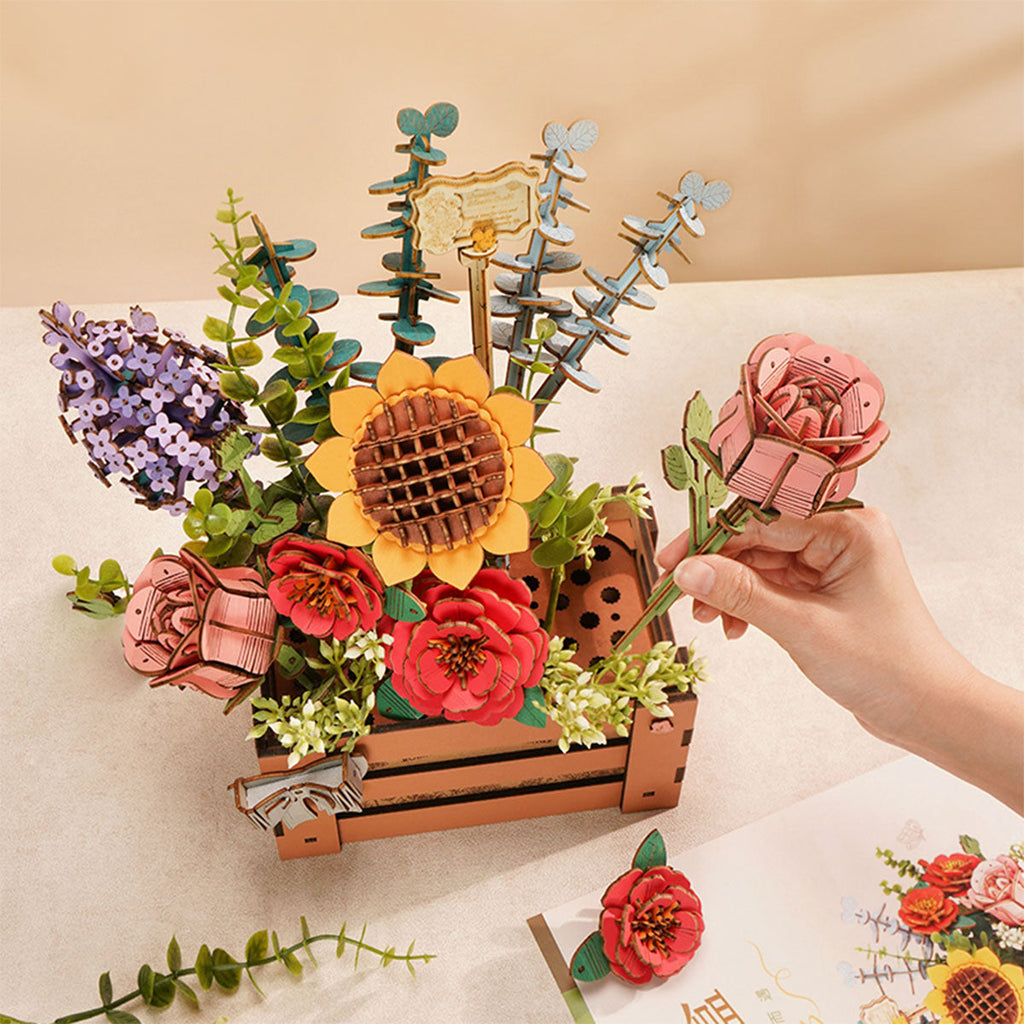 Sashura™ Premium Wooden Bloom Box - Everlasting DIY Floral Decor by Sashura Premium