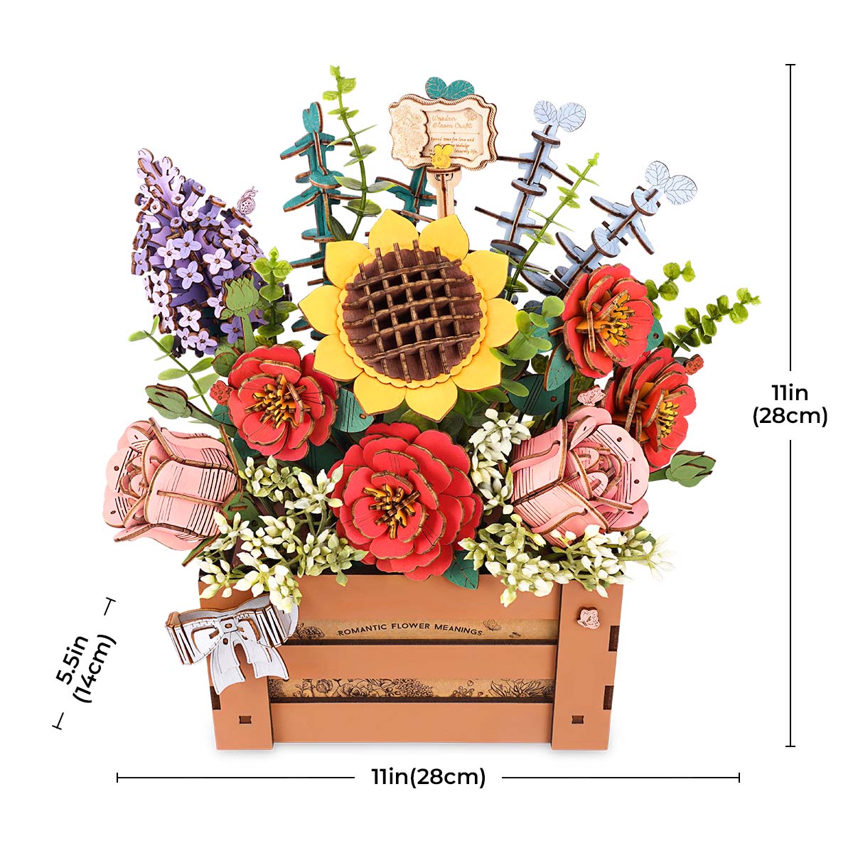 Sashura™ Premium Wooden Bloom Box - Everlasting DIY Floral Decor by Sashura Premium