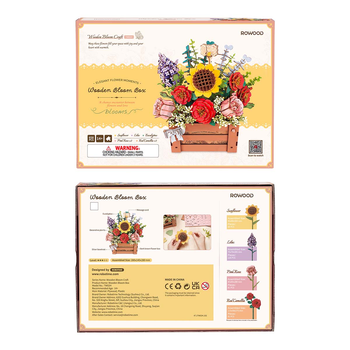 Sashura™ Premium Wooden Bloom Box - Everlasting DIY Floral Decor by Sashura Premium