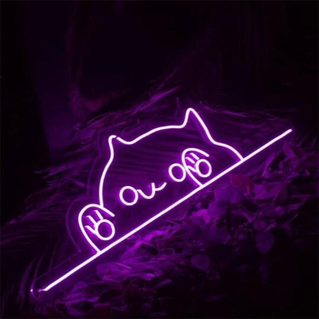 Sashura™ Radiant Cat Neon Light - Ambient Glow Home Decor by Sashura Premium