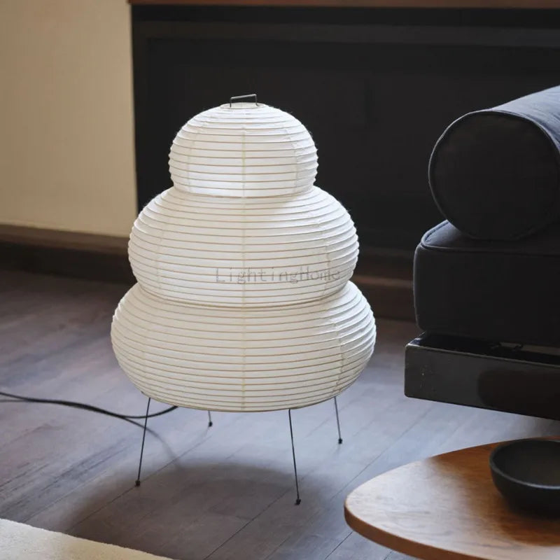Sashura™ Zen Sculptural Paper Table Lamp - Warm Ambient Glow by Sashura Premium